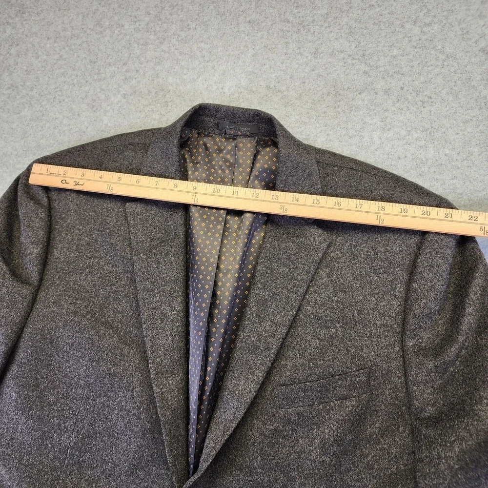 Lauren Ralph Lauren Mens 50L Gray Silk Wool Cashmere Blazer Sport Coat Jacket